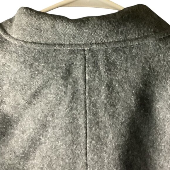 Glenbrooke Women's Pure New Wool Coat 14 Gray Long Tailored Double Breasted - Picture 15 of 16